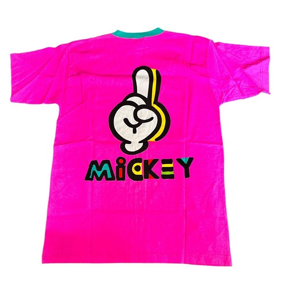 Mickey & Co Hand Finger #1 Mouse Neon Pink Medium - Picture 1 of 4